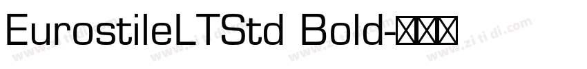 EurostileLTStd Bold字体转换